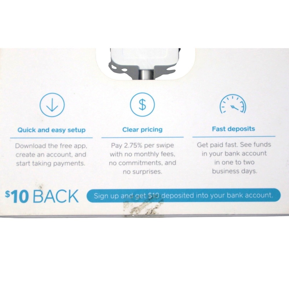 Square Reader for Magstripe Credit Card Payments White 3.5mm Jack New Box Wear - Picture 4 of 5